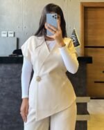 Tailored Wrap Vest - Image 10