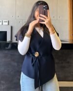 Tailored Wrap Vest - Image 4