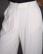 Wide-leg linen pants - Image 2