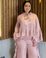 Satin Ruffle Co-Ord Set - Image 6