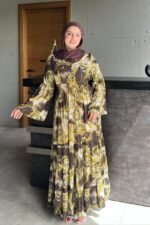 Printed Maxi Dress  -126540