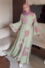 Printed Maxi Dress  -126540 - Image 8