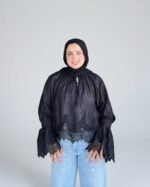 Blouse with Lace Details - Image 2