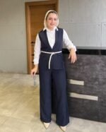 Pinstripe Belted Vest Set - Image 8