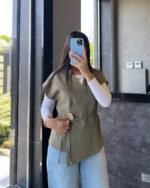 Tailored Wrap Vest - Image 8