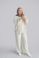 Wide-leg linen pants - Image 3