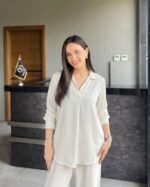 Classic Crepe Blouse - Image 7