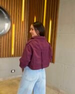 Urban Cropped Gabardine Jacket - Image 4