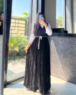 Linen Pleated Maxi Dress - Image 4