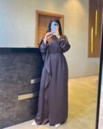 Flowy Satin Cape Jumpsuit - Image 10