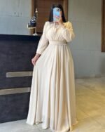 Draped Chiffon Maxi Dress - Image 8