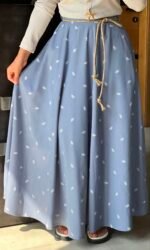 Summer Bloom Denim Skirt - Image 5