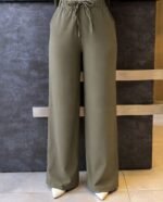 Relaxed Fit T.R Linen Pants - Image 2
