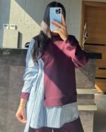 Layered Cotton Jersey & Striped Set - Image 6