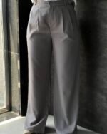 Adjustable Waist Wide-Leg Pants - Image 4