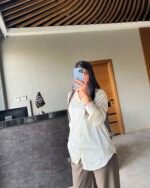 Classic Satin Striped Shirt - Image 9