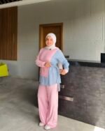 Layered Cotton Jersey & Striped Set - Image 8
