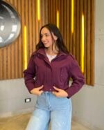 Urban Cropped Gabardine Jacket - Image 7
