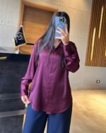 Classic Satin Striped Shirt - Image 8