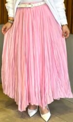 Wave Hem Poplin Skirt - Image 6