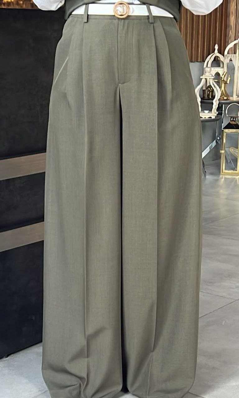 550bffd1-331a-4472-9631-6f6a089f9388 T.R Linen Wide Trousers - Image 1