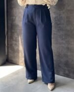 Adjustable Waist Wide-Leg Pants