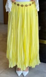 Wave Hem Poplin Skirt - Image 3