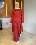 Layered Satin Cotton Blouse - Image 2