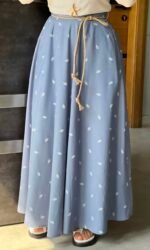 Summer Bloom Denim Skirt - Image 4