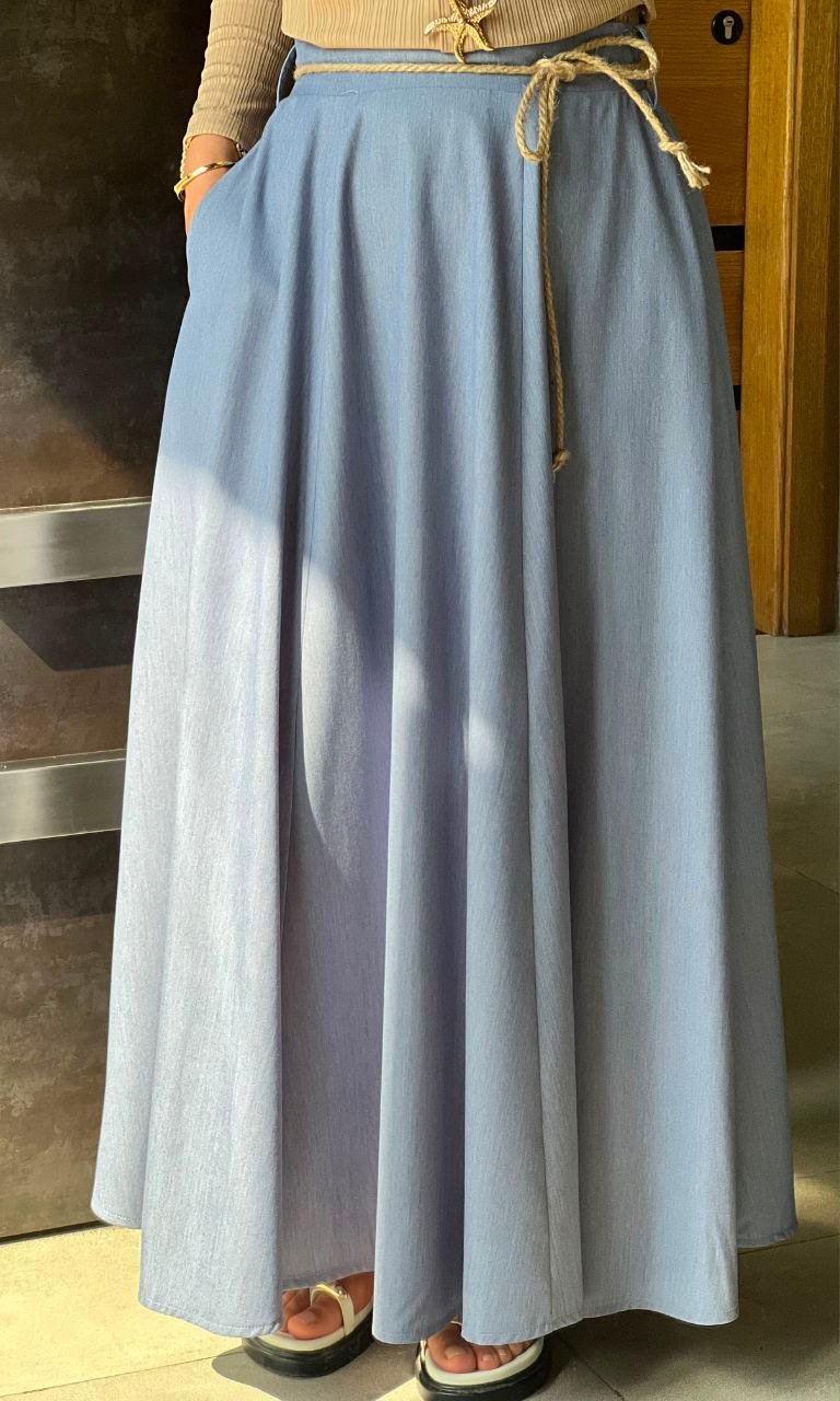 bf5260fb-7f8b-4cd3-91df-15c26d756ec8 Summer Denim Maxi Skirt - Image 1