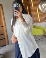 Classic Satin Striped Shirt - Image 10