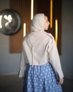 Urban Cropped Gabardine Jacket - Image 8