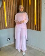 Layered Satin Cotton Blouse - Image 5