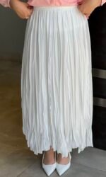 Wave Hem Poplin Skirt - Image 2