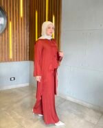 Layered Satin Cotton Blouse