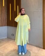 Patterned Linen Long Tunic - Image 6