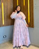 Linen Floral Maxi Dress - Image 2
