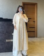 Patterned Linen Long Tunic - Image 4