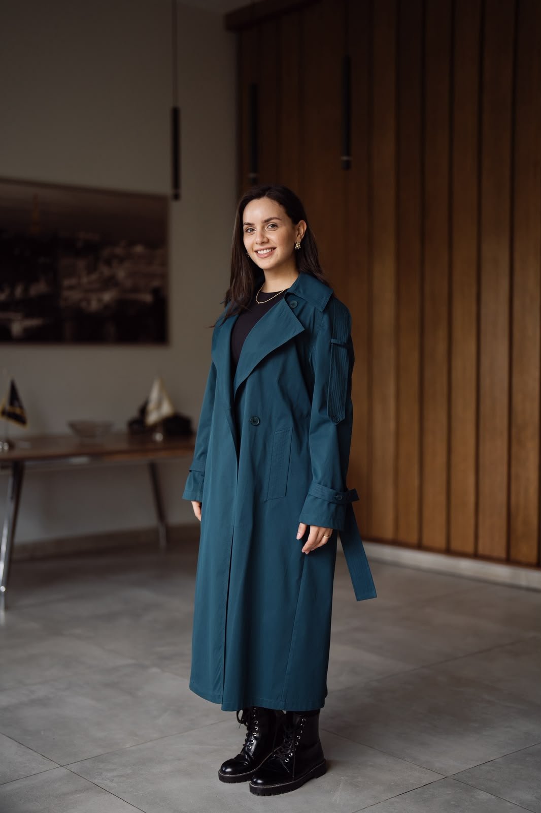 6ecf194e-7c15-4f49-844d-0ad30c276f8c (Oversized Gabardine Coat with Belt) - Image 1