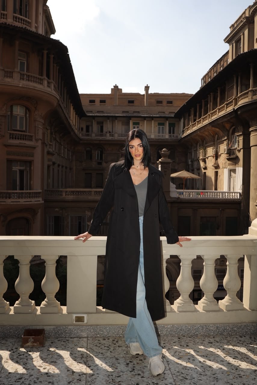 bd9c609b-34b2-4e3c-9c52-c1bd7344be73 (Oversized Gabardine Coat with Belt) - Image 1