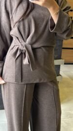 Side-Tie Casual Knit Two-Piece - Image 10