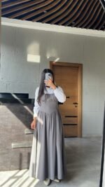 Autumn Fitted T.R Dress - Image 9
