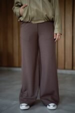 Soft Wool Wide-Leg Trousers - Image 2