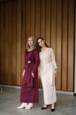 Suede Wrap Dress