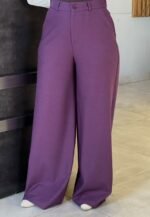 Soft Wool Wide-Leg Trousers - Image 5