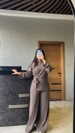Side-Tie Casual Knit Two-Piece - Image 9