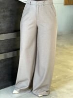 Soft Wool Wide-Leg Trousers - Image 6