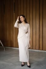 Suede Wrap Dress - Image 7